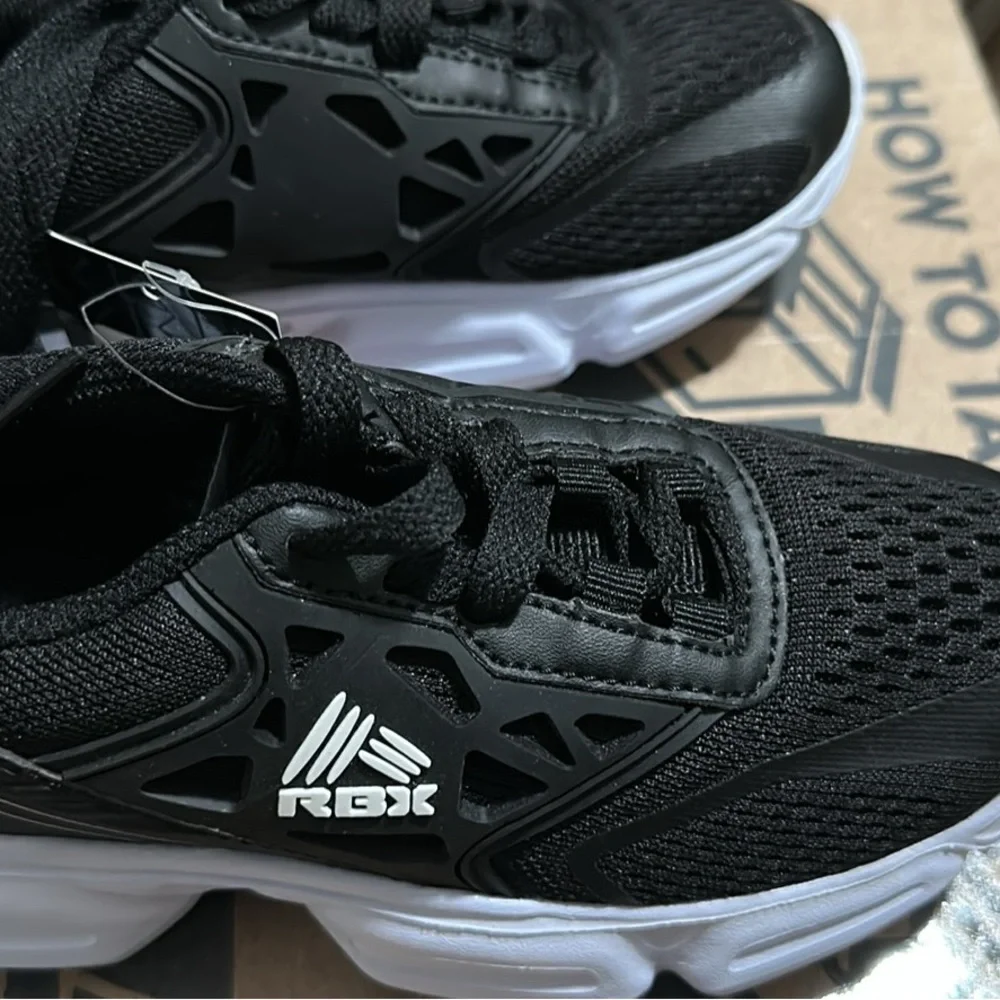 RBX Kids Black Mesh Sneakers